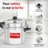 Prestige 5 Litre Aluminium Popular Svachh Outer Lid Pressure Cooker | Deep Lid for Spillage Control | Anti-Bulge Base | Gasket Release System - Alternate View