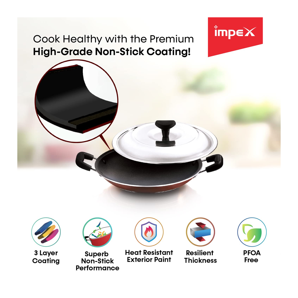 Impex Non-Stick Aluminium Appachatty IAC 2030 - Alternate View