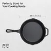 Prestige Cast Iron Scratch Resistant Round Base Fry Pan, 20cm (Black) - Alternate View