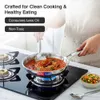 Prestige 20cm/1.0L Tri-Ply Stainless Steel Splendid Fry Pan| Gas and Induction Compatible |Even Heat Distribution| Thick Gauge Tri-Ply Body - Detail View