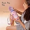 Go24 pexpo Pixy ISI Certified Stainless Steel Water Bottle for School Kids - 300ml | Hot & Cold Vacuum Insulated Flask | Leak Proof | Carry Strap | School, Picnic, Sports - Baby Pink Rabbit - Alternate View