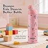 Go24 pexpo Water Bottle for School Kids, ISI Certified Stainless Steel Sipper Bottle for Kids 470ml | Hot & Cold Thermos Insulated Water Bottle|6+ Years Kids|Pico 500 - Pink - Dancing Girl - Alternate View