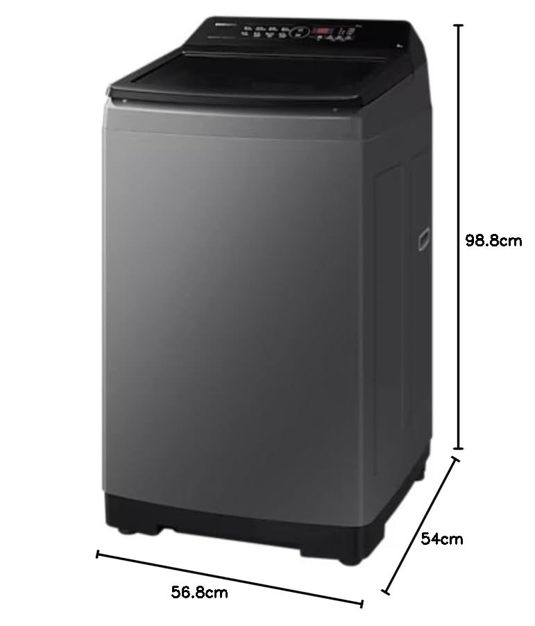 Samsung 8.0 5 star Fully Automatic Top Load Washing Machine Appliance (WA80BG4441BDTL) - Alternate View