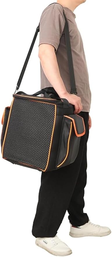 Zitel Case Tote Bag Travelling Speaker Cover Compatible with JBL Partybox Encore 2 Portable Bluetooth Party Speaker (Speaker not Included) - Black - Detail View