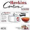 Hawkins 3.5 Litre Contura Pressure Cooker, Handi Inner Lid Cooker, Silver (HC35) Aluminium - Detail View