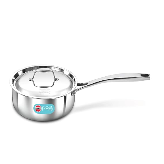 Induction compatible SS Tri-ply PRO Sauce Pan 2.5 Litre with Stainless Steel Lid (PSSP25S)