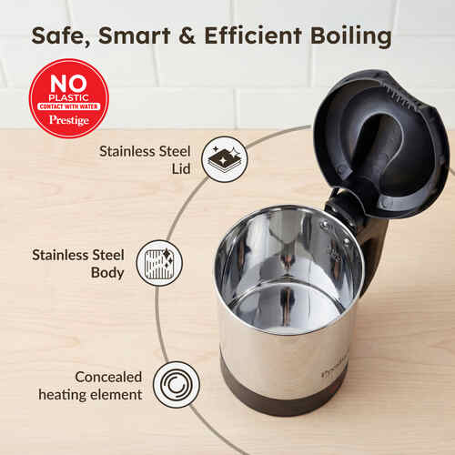 Prestige Electic Travel Kettle 0.5 L V2 (0.5 L with Concealed Element) - Detail View