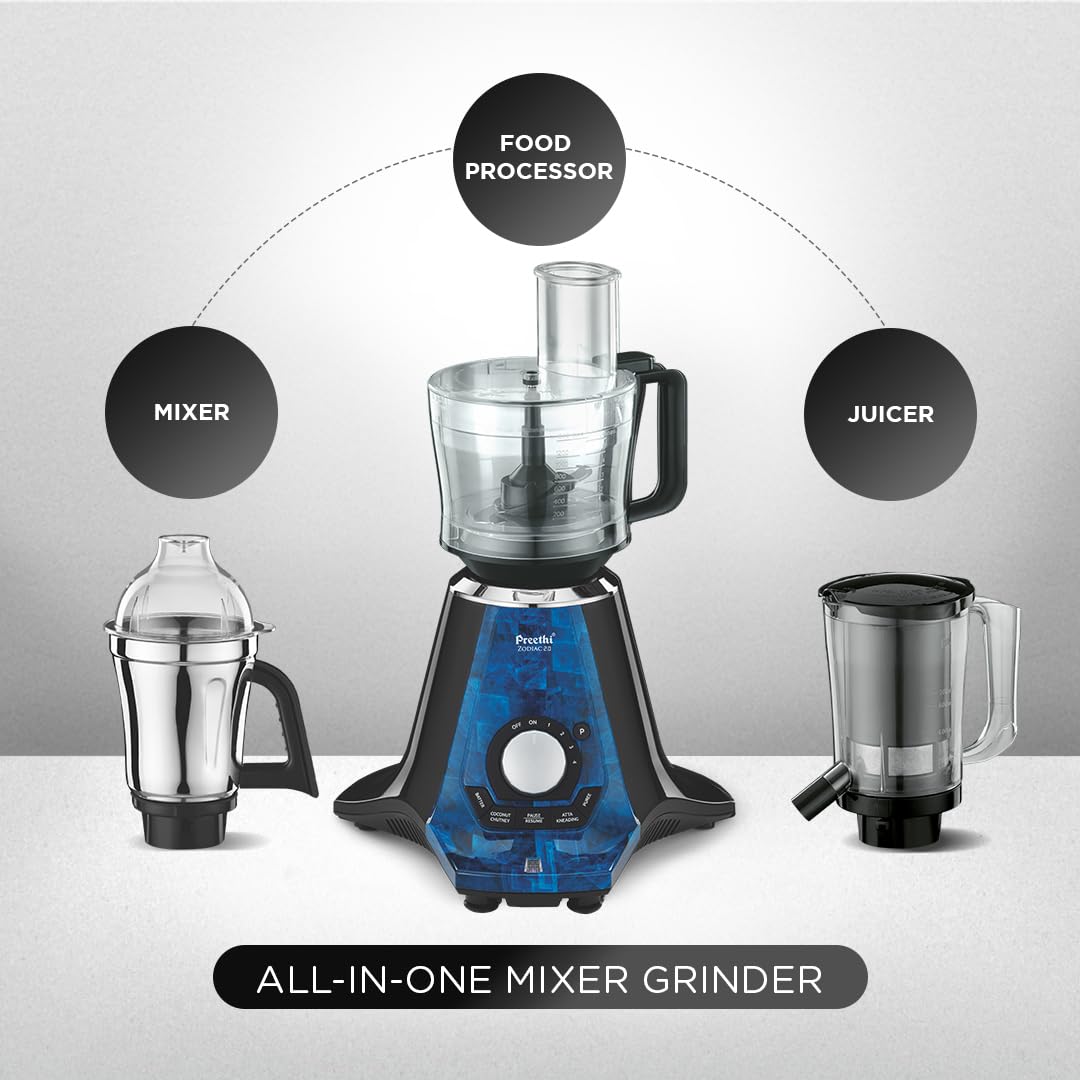 Preethi Zodiac 2.0 1000 Watts, Smart Mixer Grinder - Alternate View