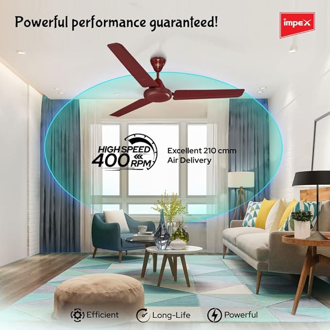 Impex Whizstar 1200 mm Ceiling Fan , CF30  - Detail View