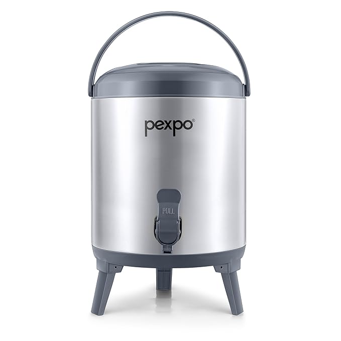 Go24 pexpo Superio 8 Stainless Steel 8 Liter Insulated Camper/Water Jug 8 Liter 