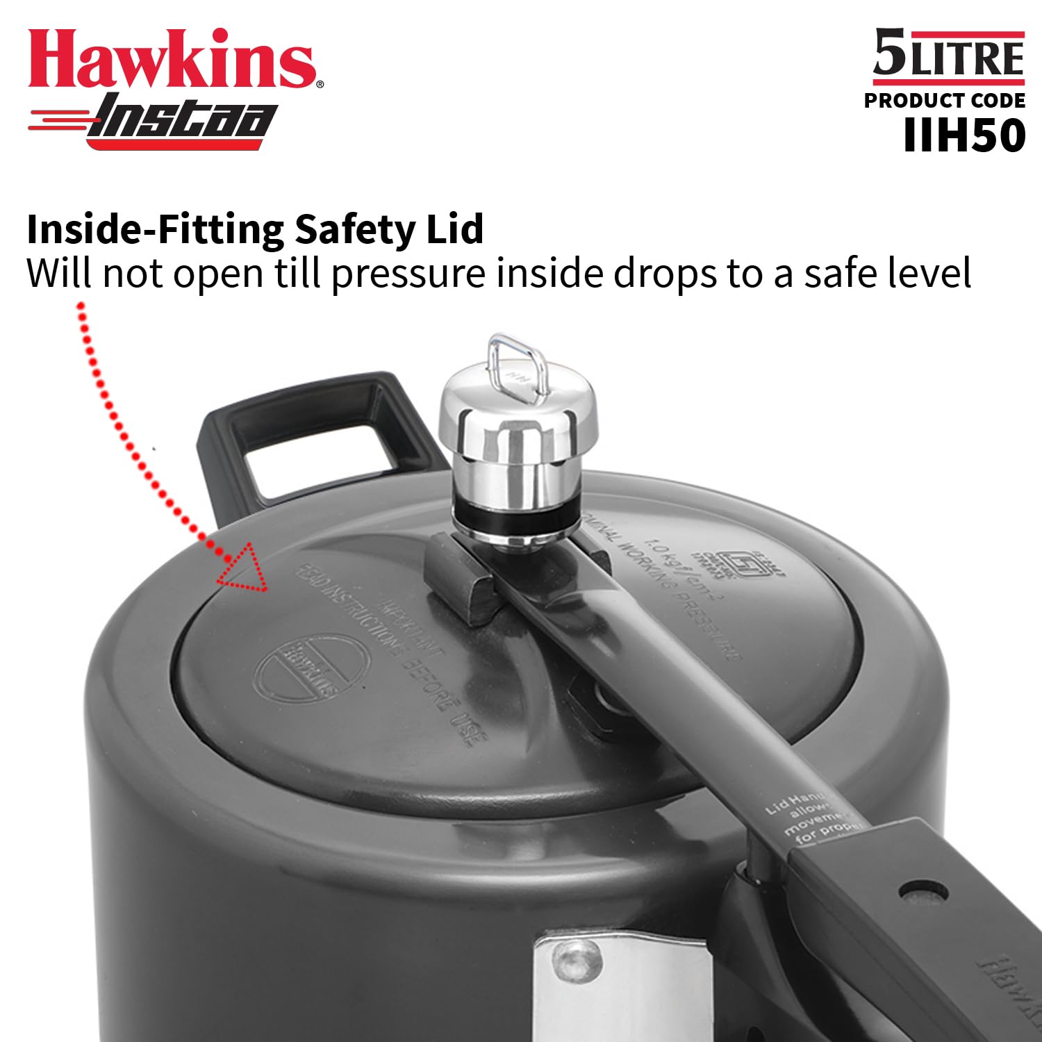 Hawkins Instaa 5 Litre (IIH50) - Alternate View