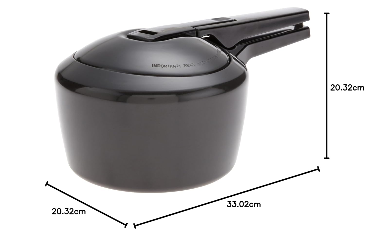 Hawkins Fp20 Futura Hard Anodised Aluminium Inner Lid Pressure Cooker (2 Liter, Black) - Alternate View