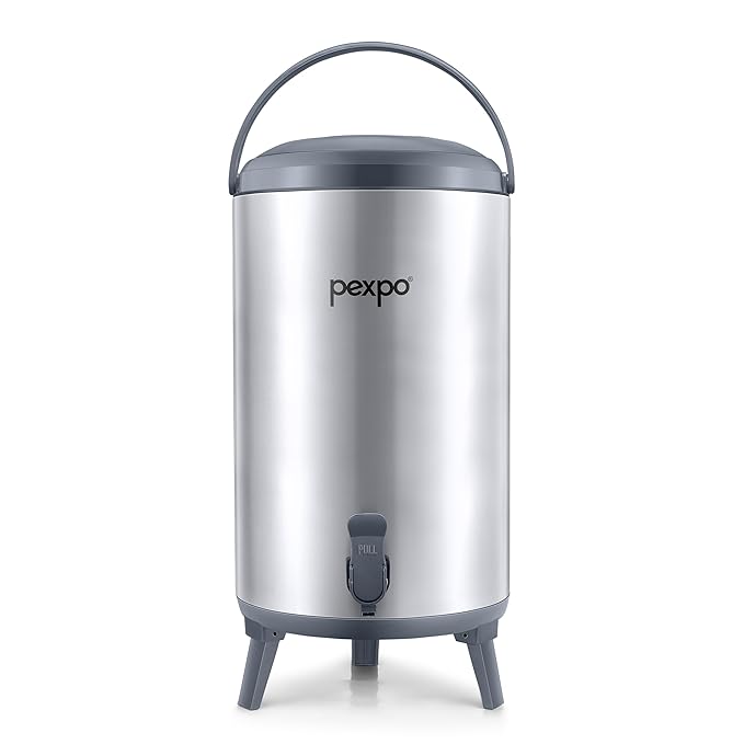 Go24 pexpo Superio 16 Stainless Steel Insulated Camper/Water Jug 16 Liter 