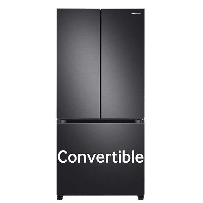 Samsung 550 L Inverter Frost-Free French Door Refrigerator (RF57A5032B1/TL, Black DOI, Convertible), Real Stainless, Convertible