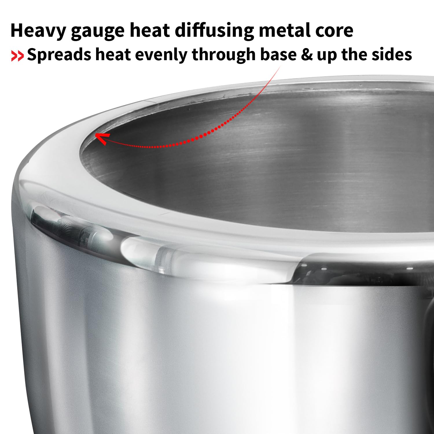Hawkins Tri-Ply Stainless Steel 4.5 Litre (HSST45) - Detail View