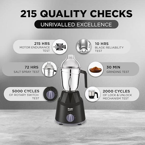 Preethi Galaxy Plus Mixer Grinder for Kitchen  - Detail View