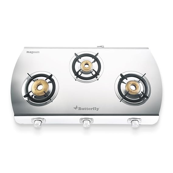 Butterfly Magnum Stainless Steel Open Lpg Stove, 3B