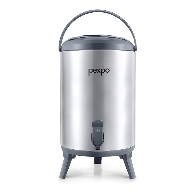 o24 pexpo Superio 10 Stainless Steel Insulated Camper/Water Jug 9.3 Liter 