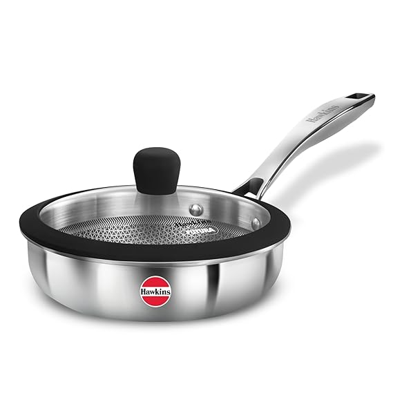 Induction Compatible SS Tri-ply Sheilded Nonstick PRO Frying Pan 18 cm (PSNF18G)