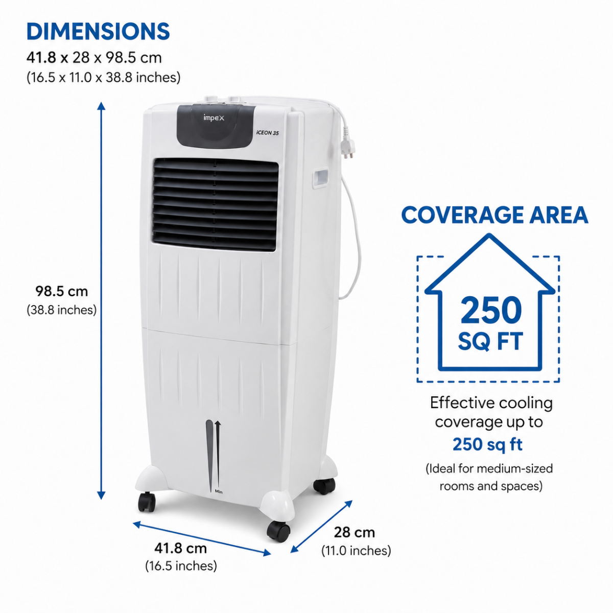 IMPEX ICEON 35 Air Cooler - Detail View
