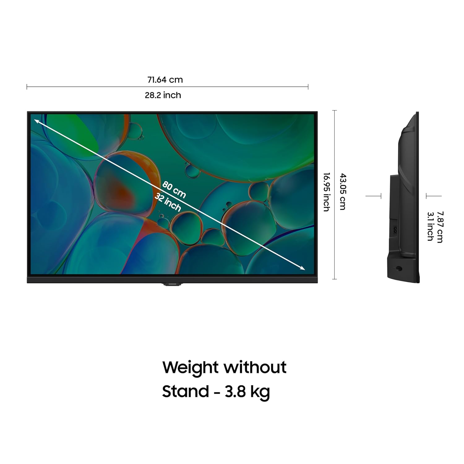 Samsung 80 cm (32 inches) HD Smart LED TV UA32H4550FUXXL - Alternate View