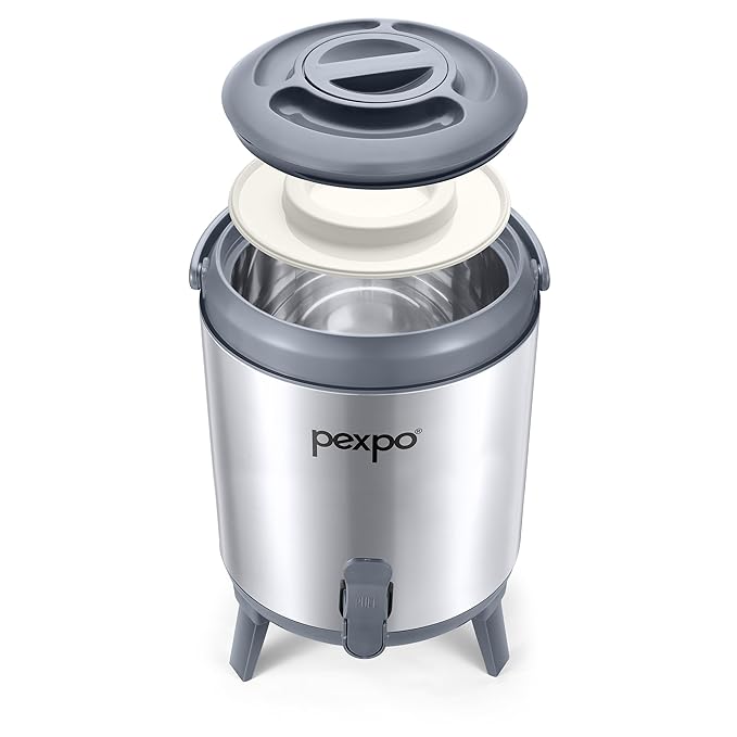 Go24 pexpo Superio 8 Stainless Steel 8 Liter Insulated Camper/Water Jug 8 Liter  - Detail View