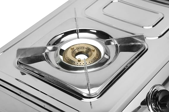 Sunshine Marco Plus 2 Burner Stainless Steel Gas Stove Manual Ignition - Detail View
