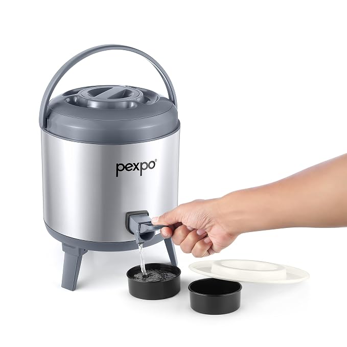 Go24 pexpo Superio 6 Stainless Steel 5.5 Liter Insulated Camper/Water Jug 5.5 Liter