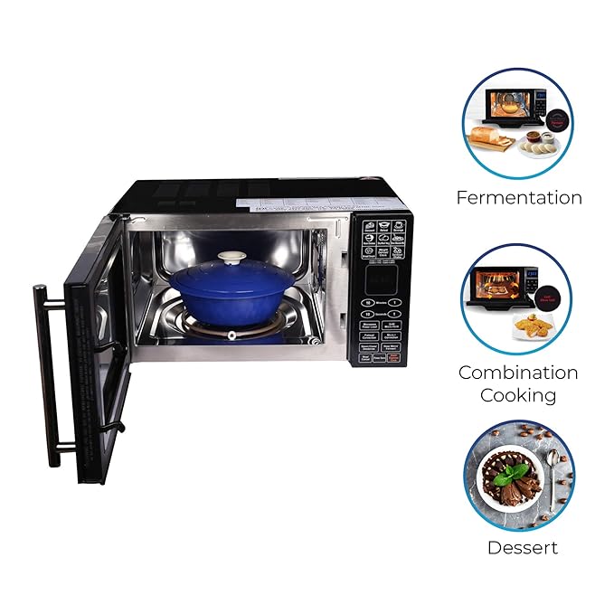 IFB 25 L Convection Microwave Oven (25BC4, Black +Floral Design) - Detail View