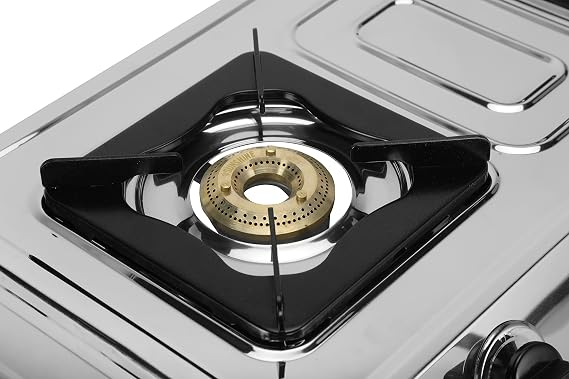 Sunshine Oscar Plus 2 Burner Stainless Steel Gas Stove Manual Ignition Comes with 2 Brass Burners - Alternate View