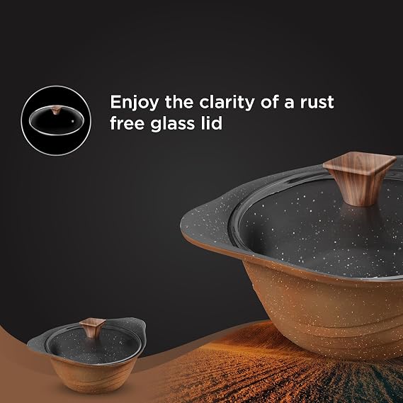 Preethi Artistic Collection Die Cast Non Stick Kadai - Detail View