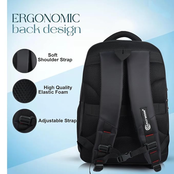 Half Moon Diamond 35L Laptop Bag Business Backpack for Men Women | Travel and Daily Use | Water Resistant 15.6