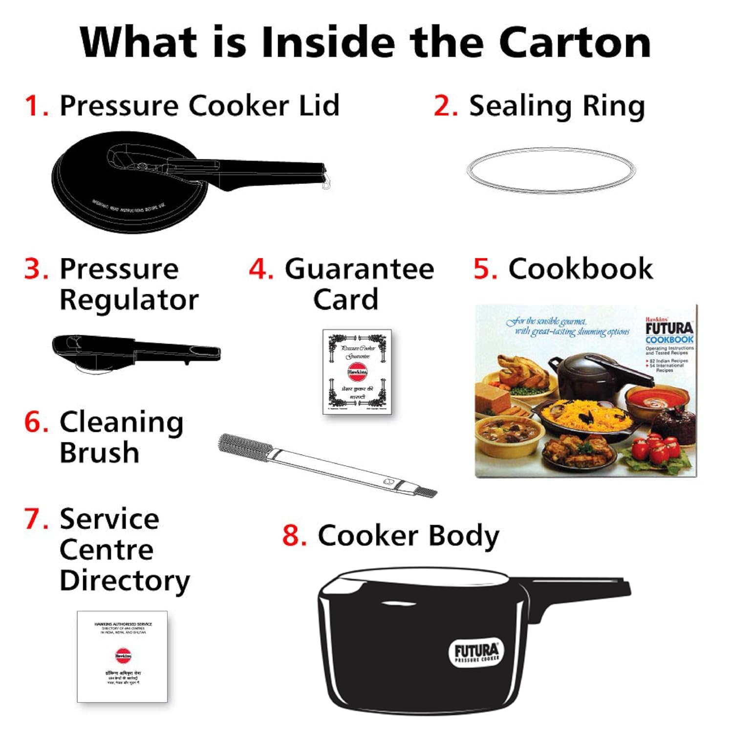 Hawkins Futura 2 Litre Pressure Cooker, Hard Anodised Inner Lid Pressure Cooker, Induction Cooker, Small Cooker, Black (IFP20) Visit the Hawkins Store - Detail View