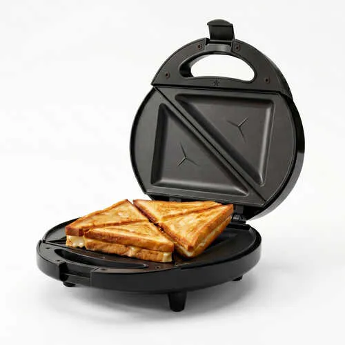 Prestige PSSP Single Sandwich Toaster with Fixed Sandwich Plate(500W, Black, Non-Stick)