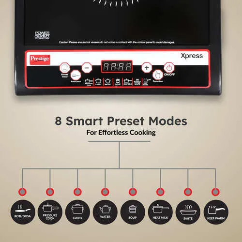 PRESTIGE INDUCTION COOKTOP – XPRESS 1200W | AUTOMATIC VOLTAGE REGULATOR - Alternate View