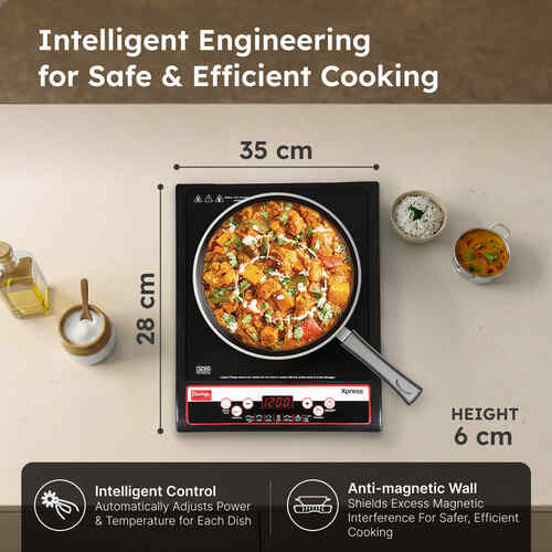 PRESTIGE INDUCTION COOKTOP – XPRESS 1200W | AUTOMATIC VOLTAGE REGULATOR - Detail View