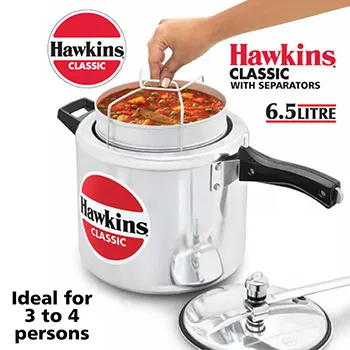 Hawkins Classic with Aluminium Separator 6.5 Litre (CL66) - Alternate View