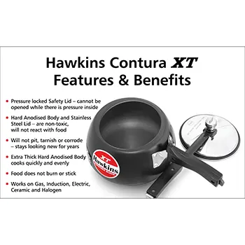 Hawkins Contura Black XT 3 Litre (CXT30) - Detail View