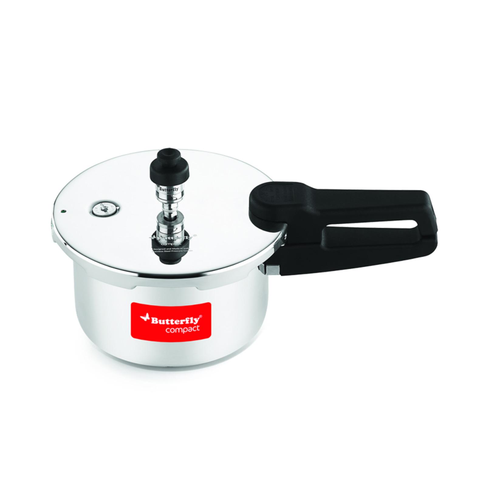 Butterfly COMPACT 2 L Induction Bottom Pressure Cooker  - Detail View