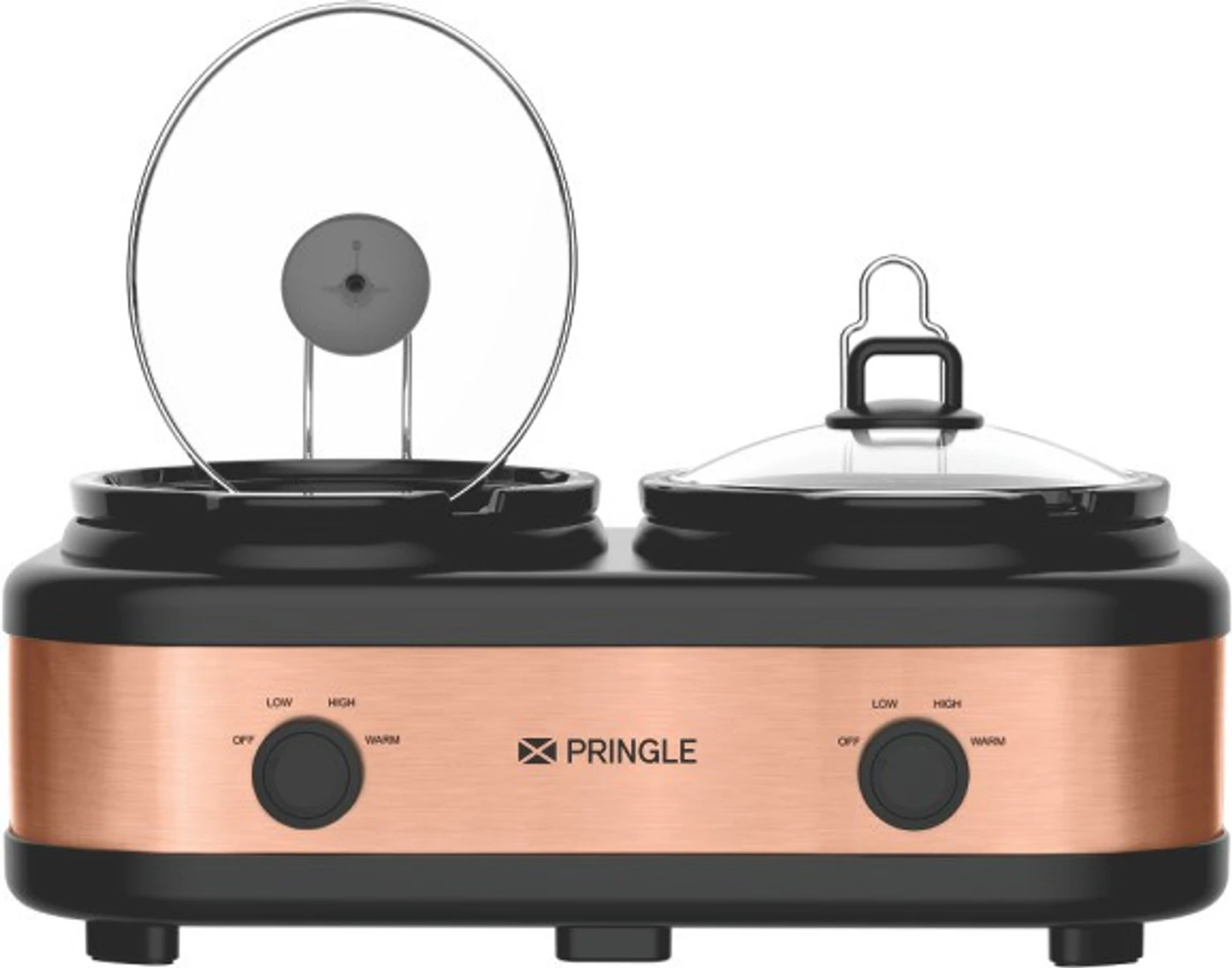 PRINGLE Electric Slow Cooker | Ceramic Pot with Glass Lid