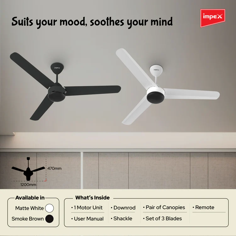 Impex BLDC Ceiling Fan , CF27 - Detail View