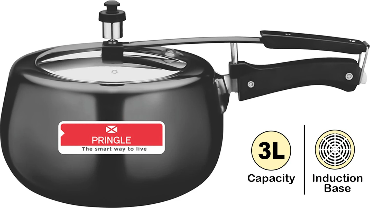 PRINGLE NATURA Hard Anodized 3 L Induction Bottom Pressure Cooker (Hard Anodized) - Alternate View