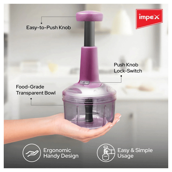 Impex IC 650  Manual Chopper (violet) - Detail View