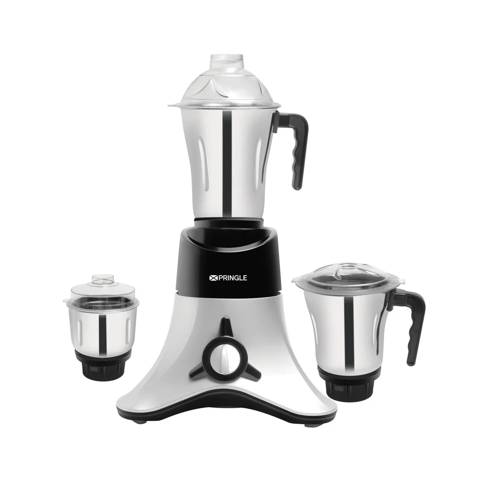 Pluto 750Watt Mixer Grinder with 3 Stainless Steel Leak-proof Jars, 3 speed & Pulse function